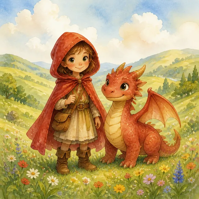 The same scene in the Watercolor style